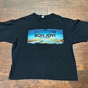 Bon Jovi Lost highway live and in your face short sleeve concert t-shirt